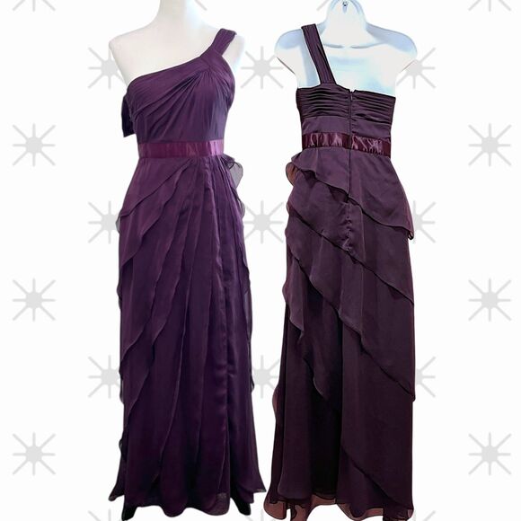 ✨ Adrianna Papell One-Shoulder Evening Gown – Size 4 ✨ - Picture 13 of 13